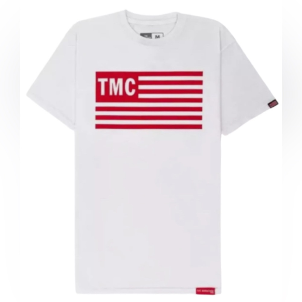 The Marathon Clothing White Flag Shirt TMC Nipsey Hussle Crenshaw Men’s Sz S NWT
